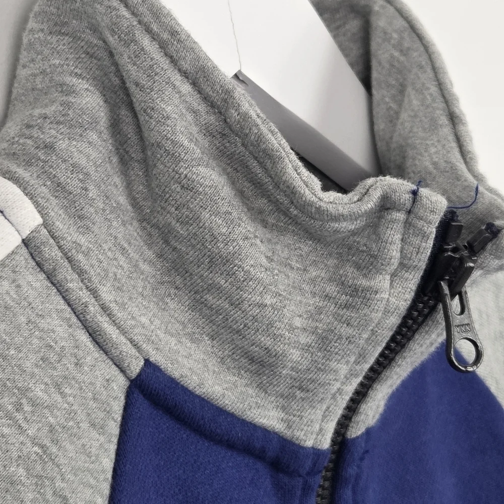 J. Crew Women's Size XS Blue Colorblock Half-Zip Pullover Style F9930 NWT